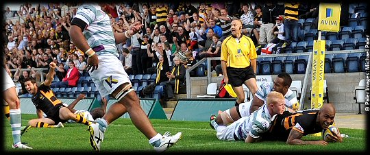 London Wasps London Irish Tom Varndell try